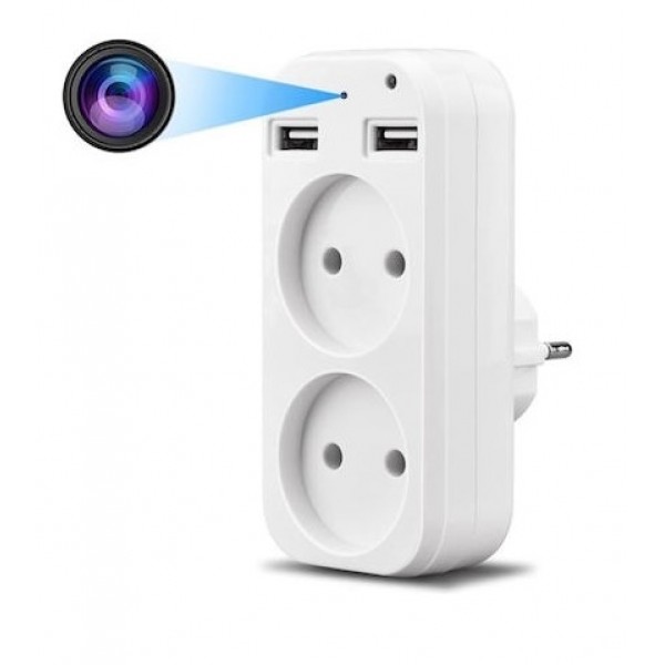 SM-S23 Κρυφή κάμερα σε πρίζα Wifi, 1080p, Παρακολούθηση Live μέσω κινητού