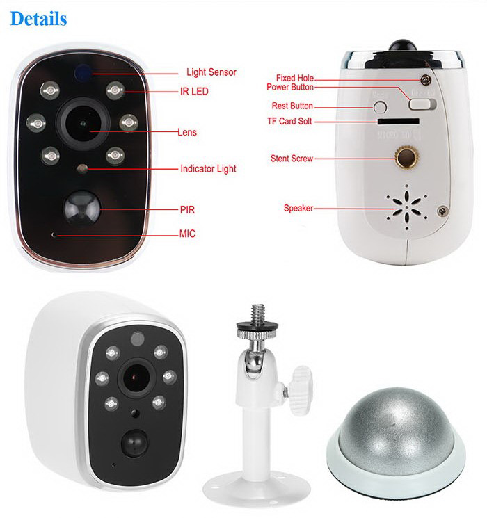 Ασύρματη κάμερα Wi-fi με μπαταρία