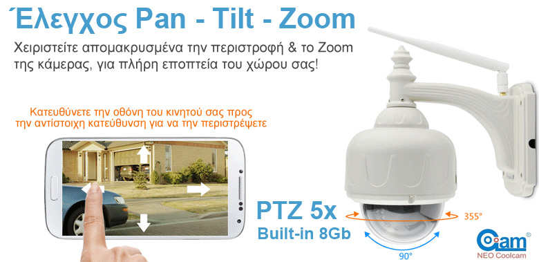 ΡΟΜΠΟΤΙΚΗ ΕΞΩΤΕΡΙΚΗ ΚΑΜΕΡΑ ΜΕ ZOOM ΑΣΥΡΜΑΤΗ